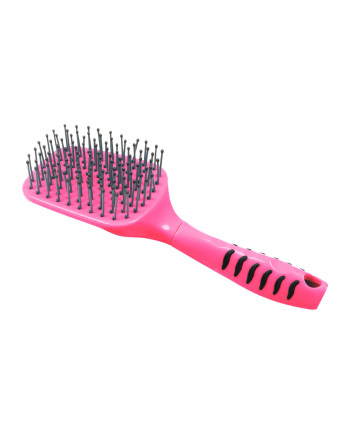 SPAZZOLA  CODA E CRINIERA C/MANICO ERGONOMICO LIME, FUXIA , TURQUOISE