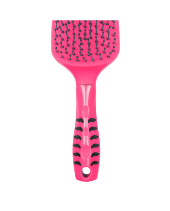 SPAZZOLA  CODA E CRINIERA C/MANICO ERGONOMICO LIME, FUXIA , TURQUOISE
