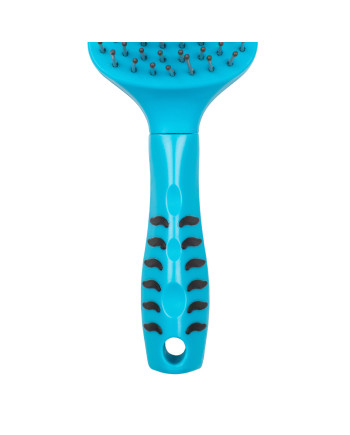 SPAZZOLA  CODA E CRINIERA C/MANICO ERGONOMICO LIME, FUXIA , TURQUOISE