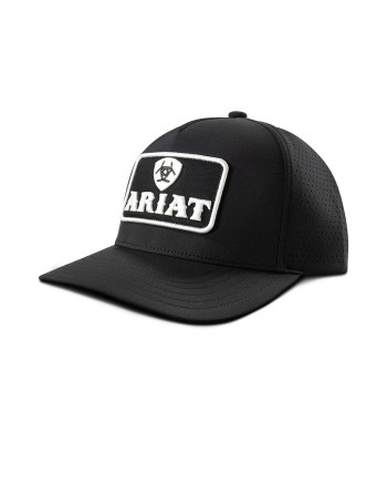 CAPPELLINO ARIAT NERO CON LOGO BIANCO