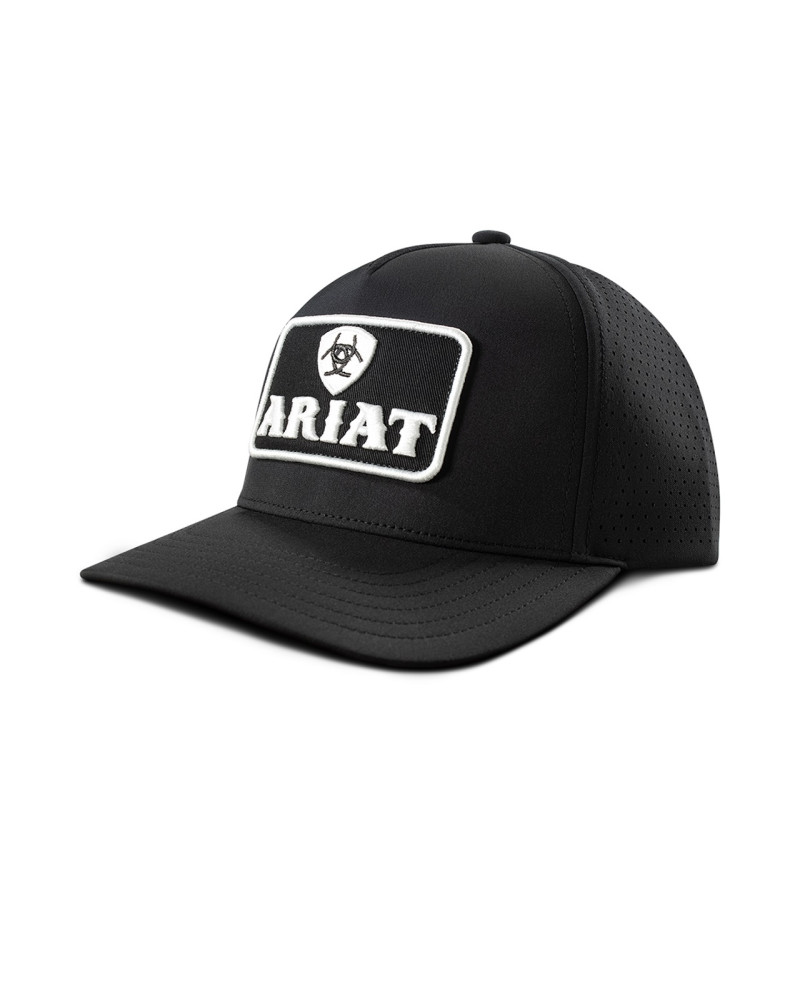 CAPPELLINO ARIAT NERO CON LOGO BIANCO