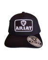 CAPPELLINO ARIAT NERO CON LOGO BIANCO