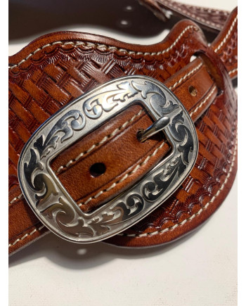 PORTA SPERONI IN CUOIO A BASKET