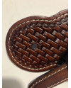 PORTA SEPRONE IN CUOIO A BASKET